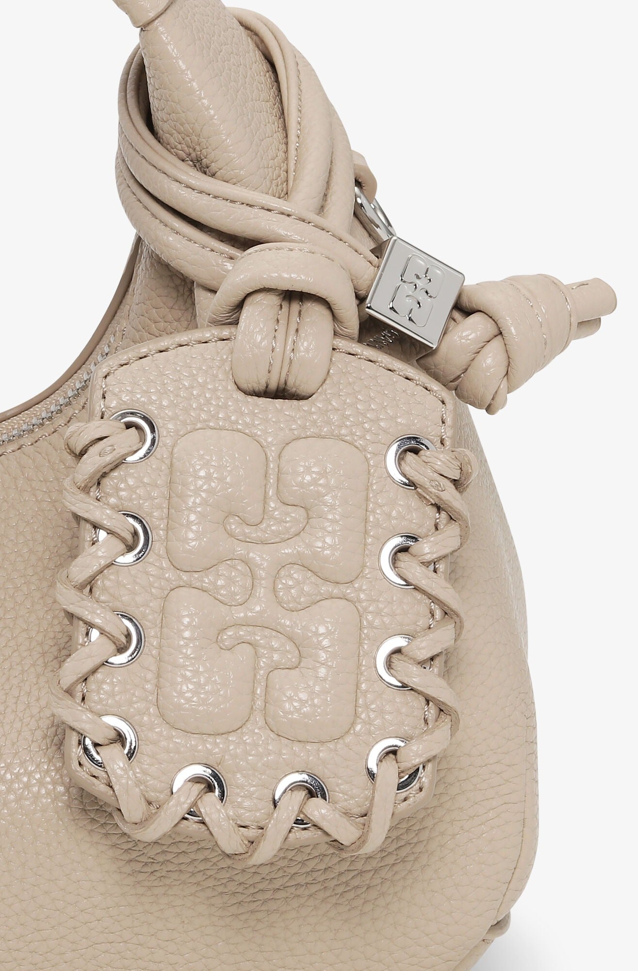 G. Light Grey Mini Hobo Bag
