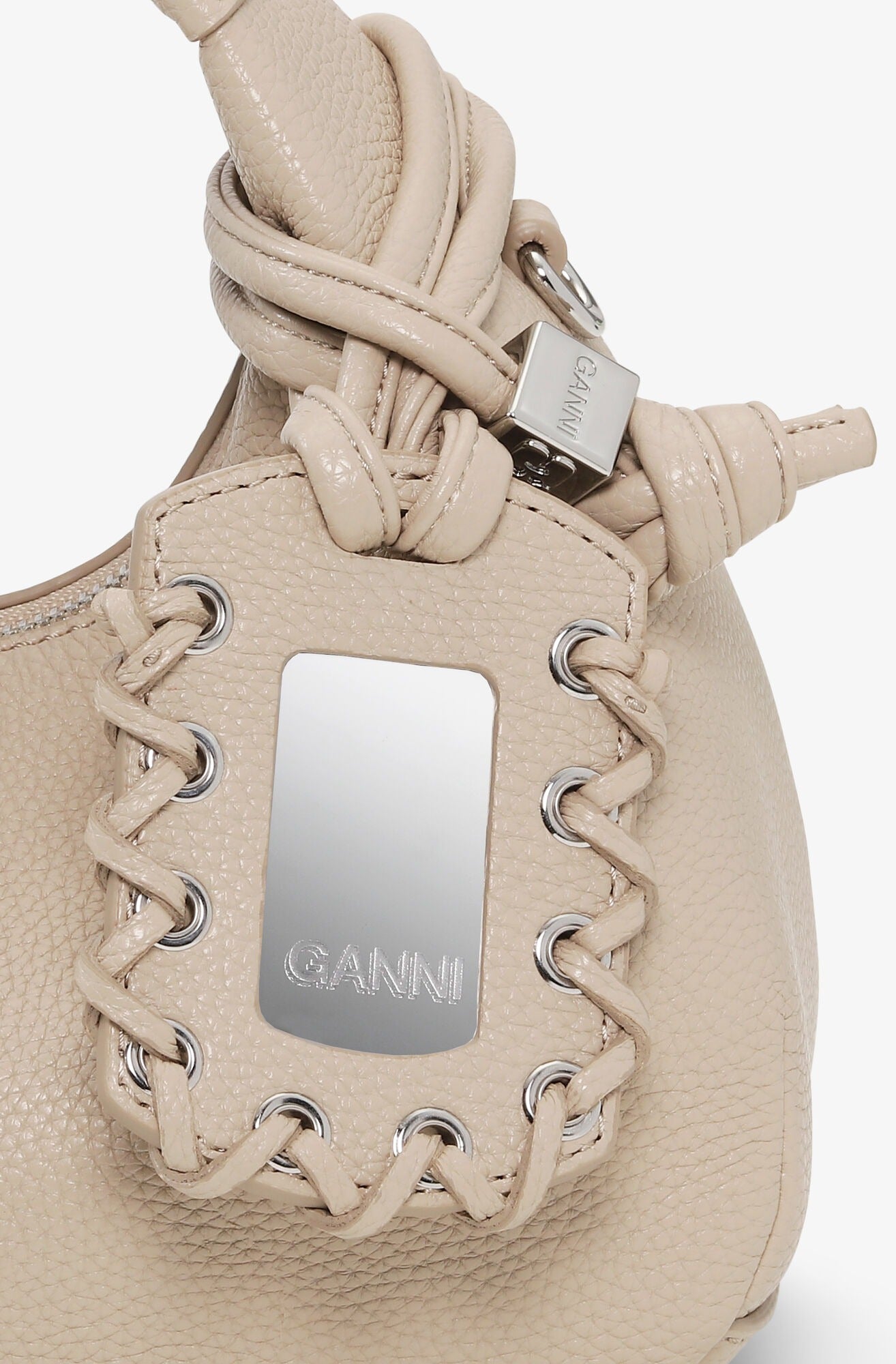 G. Light Grey Mini Hobo Bag