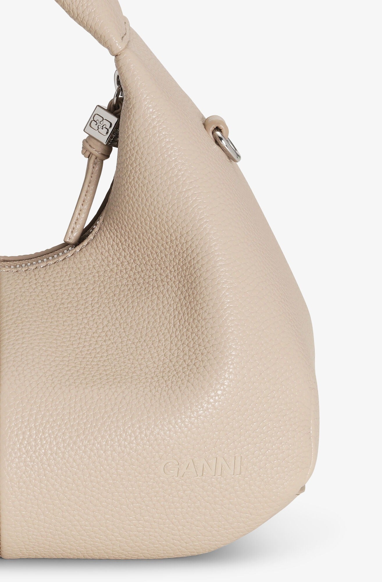 G. Light Grey Mini Hobo Bag