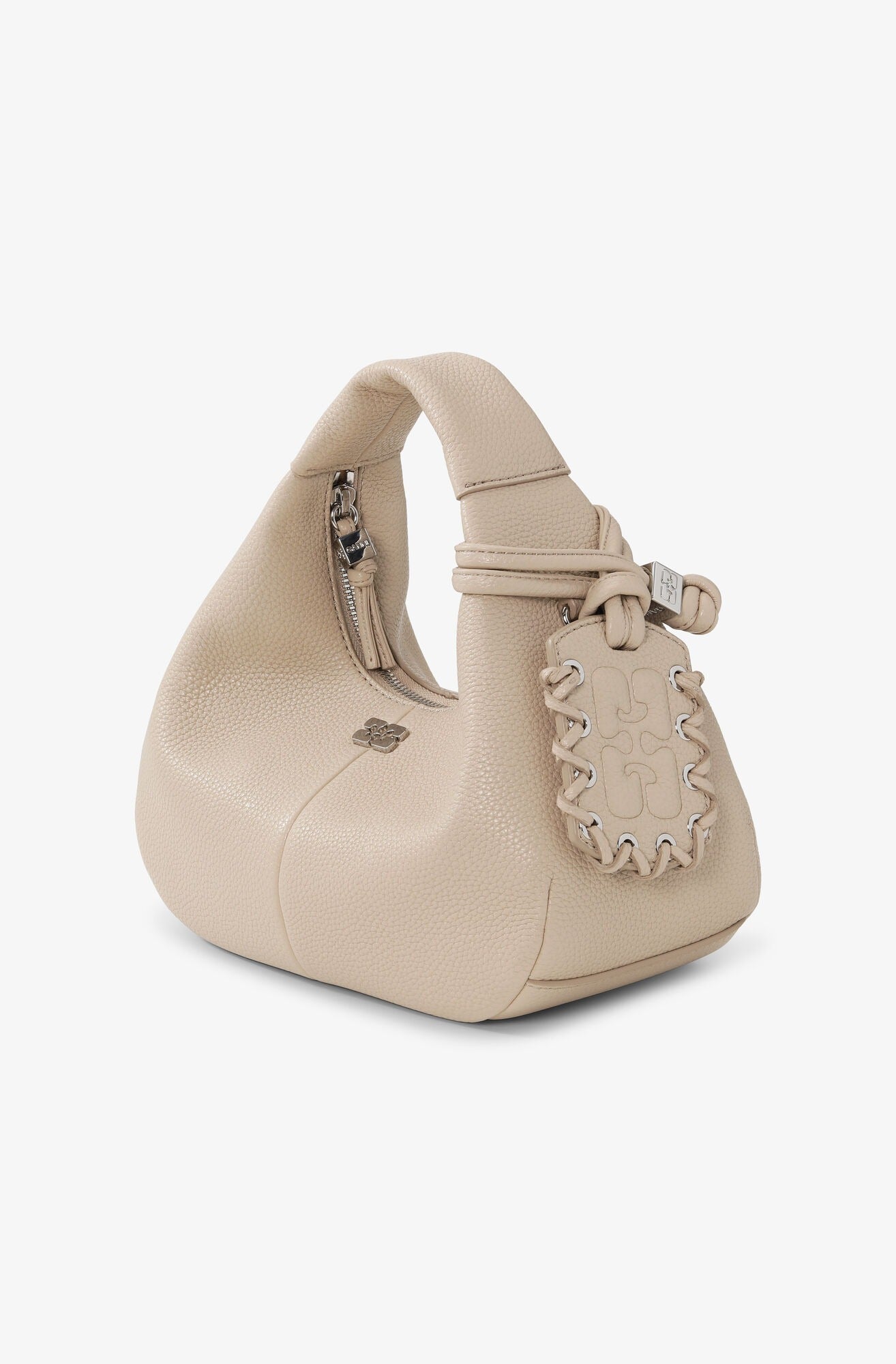 G. Light Grey Mini Hobo Bag