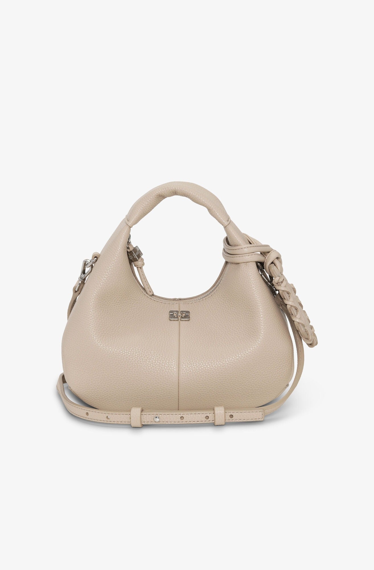 G. Light Grey Mini Hobo Bag